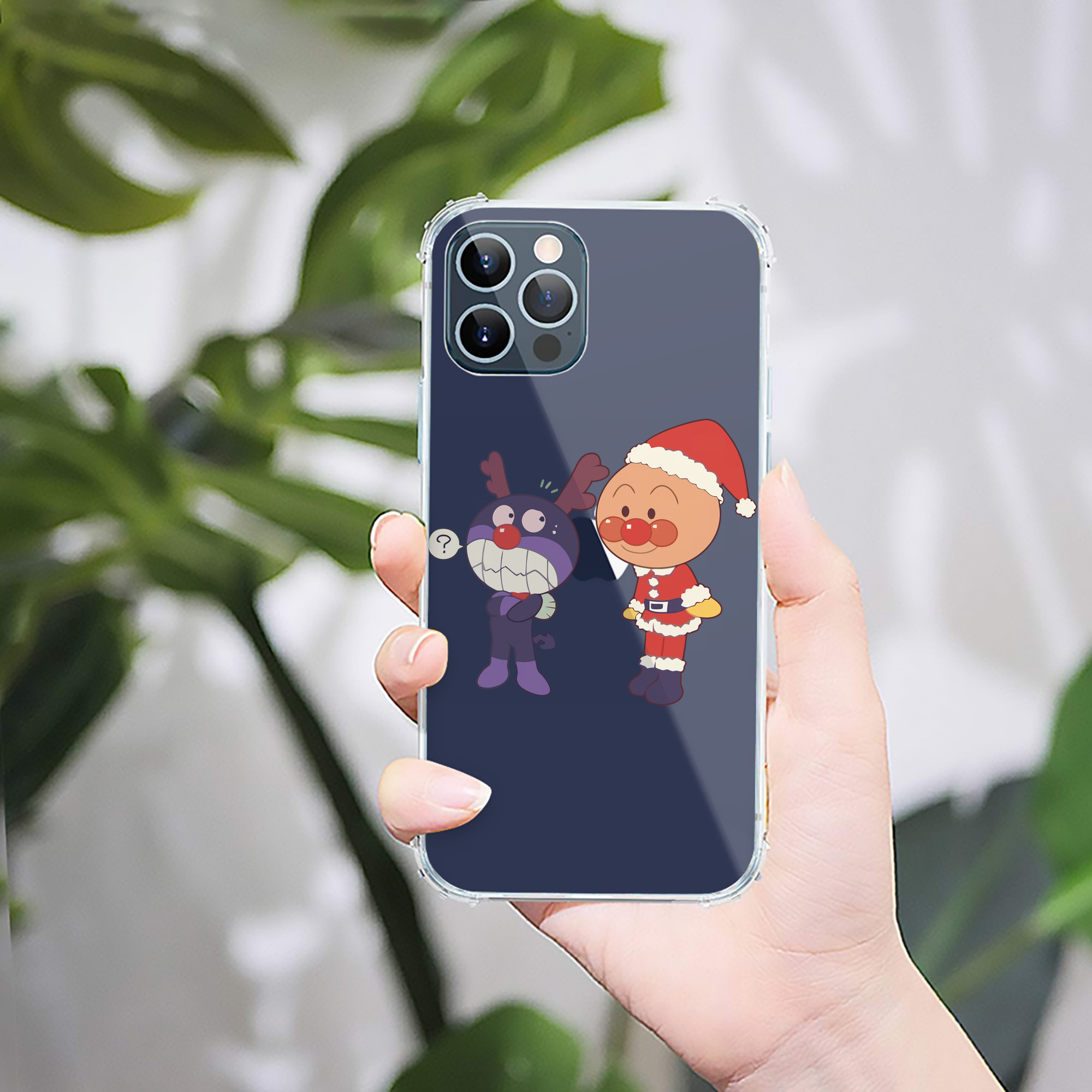 （画像用） アンパンマン Anpanman 【iPhone 12シリーズ対応】透明スマホケース（クリアソフトケース）